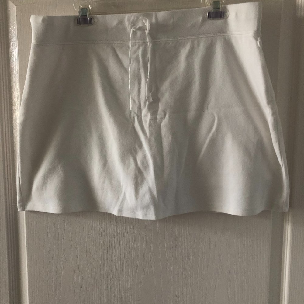 White Knit Skort